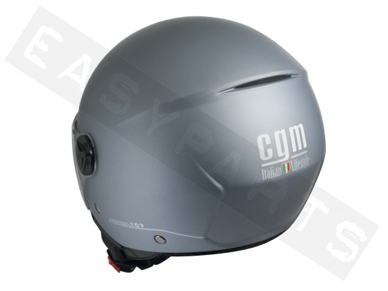 Helmet Demi Jet CGM 107A Florence Matt Grey (long visor)